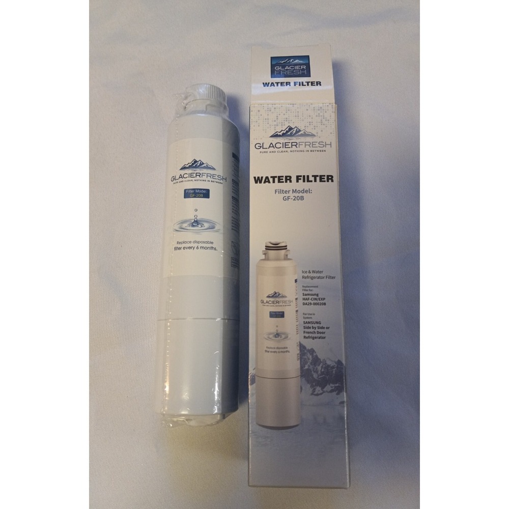 GLACIER FRESH GF-20B Refrigerator Water Filter Replacement